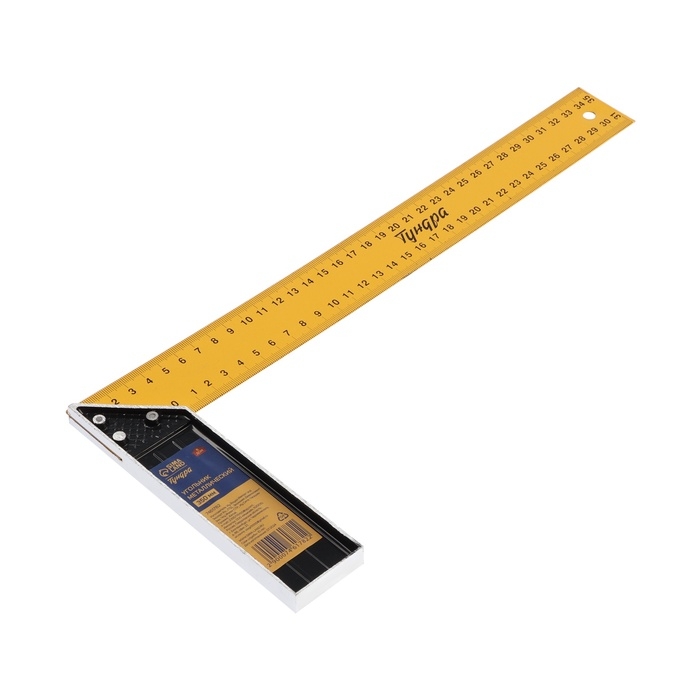 Угольник металлический ТУНДРА ВДОМ, 350 мм Угольник металлический ТУНДРА ВДОМ, 350 мм