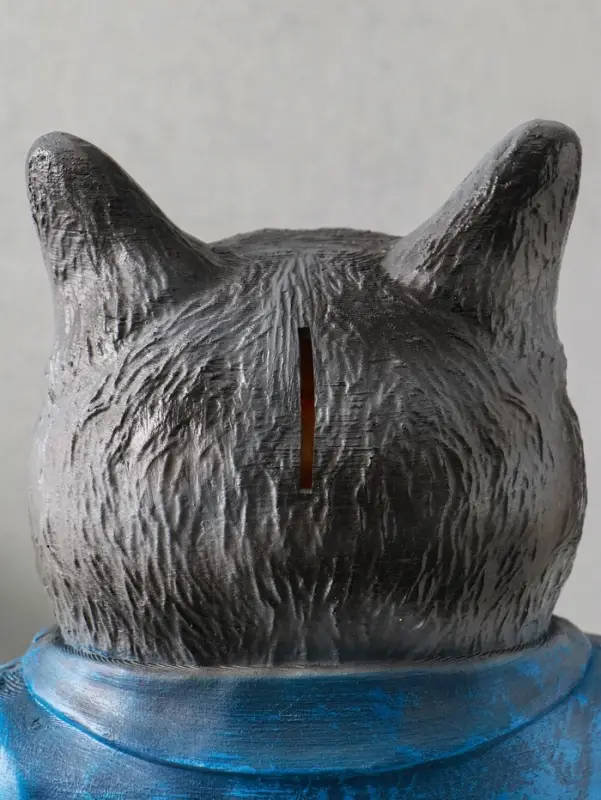 Копилка "Кот Тимофей" 35х22х15 см, серый