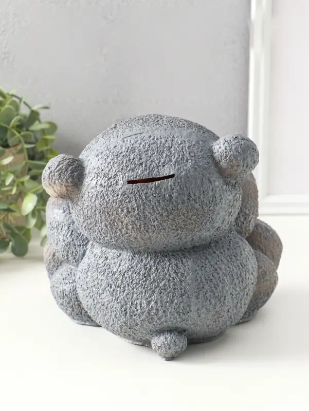 Копилка для денег &laquo;Мишка с сердцем&raquo;, серый, 20&times;18&times;20 см