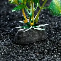 Растение искусственное аквариумное, 4 х 20 см, желто-зелёное