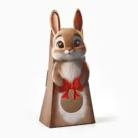 Коробка складная с окном «Зайка», 6 х 2 х 3.5 см