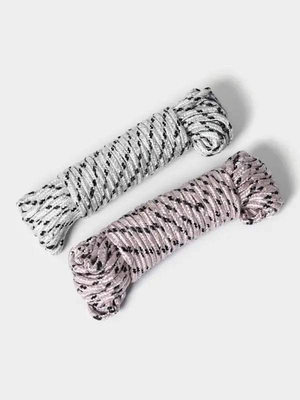 Верёвка бельевая Доляна, d=6 мм, длина 10 м, МИКС