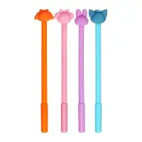 Ручка-прикол Calligrata &laquo;Зверюшки&raquo;, чёрный стержень, гелевая, МИКС