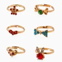 Кольцо &laquo;Выбражулька. Стразы&raquo;, форма МИКС, МИКС в золоте