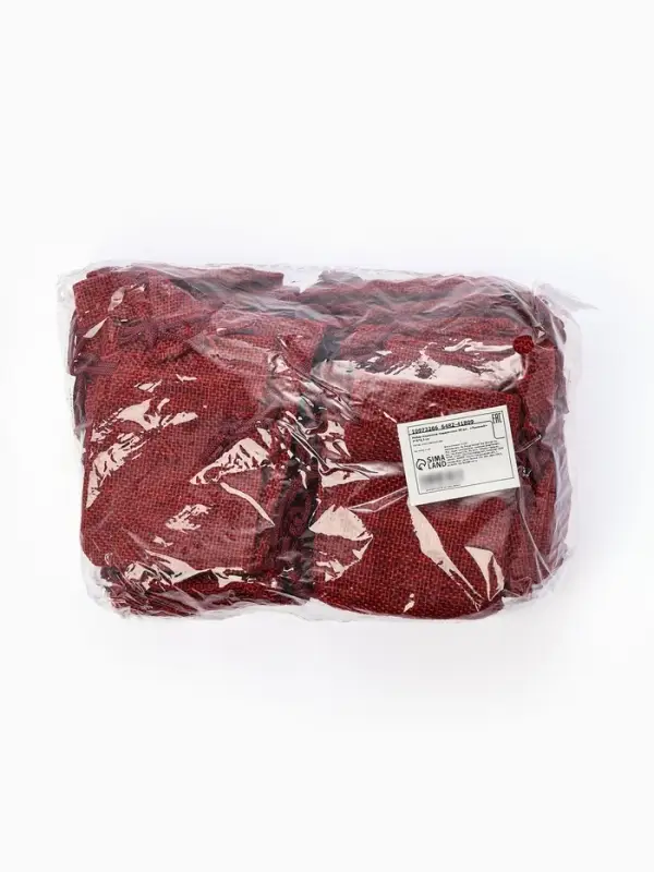 Набор мешочков подарочных 50 шт. &laquo;Льняной&raquo; 7&times;9 см, бордовый