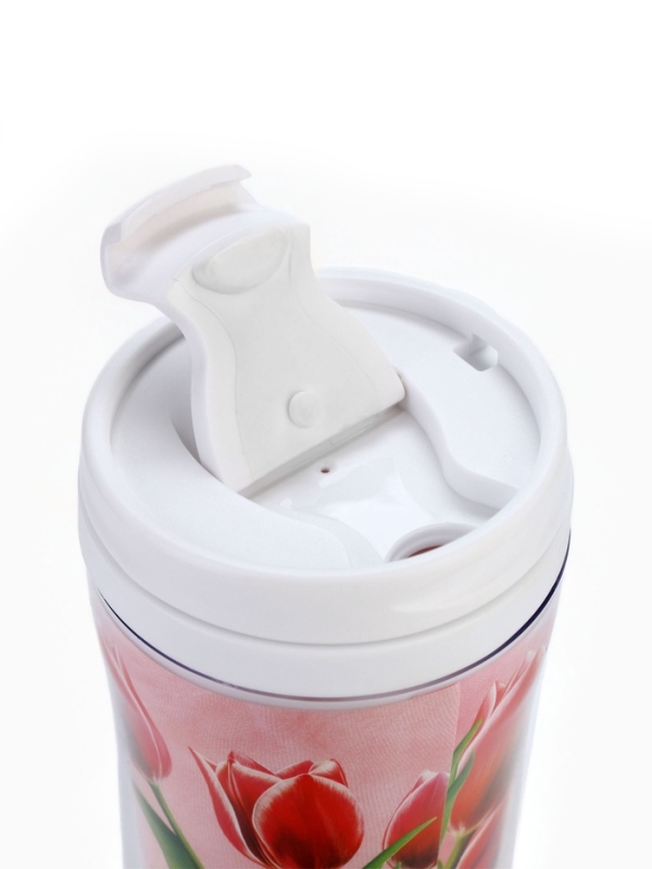 Подарочный набор: термостакан, ежедневник А6, 120 л., брелок, ручка Подарочный набор: термостакан, ежедневник А6, 120 л., брелок, ручка "8 марта"