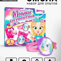 Наборы для опытов &laquo;Украшения из эпоксидной смолы: сделай сам кулон и браслеты&raquo;