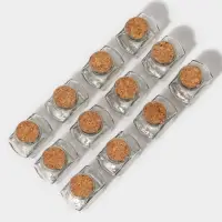 Набор баночек для специй Доляна &laquo;Парфе. Звезда&raquo;, 50 мл, 6.6&times;6.8&times;3.9 см, с пробковой крышкой, 12 шт., стекло