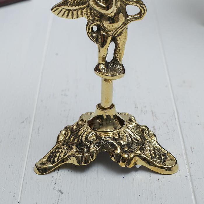Подсвечник  Подсвечник "Ангел" на 1 свечу, латунь 9х9х24 см