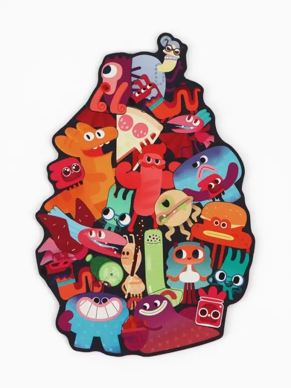 Ум и Хрум Деревянный пазл &laquo;Веселые друзья&raquo; 22 детали