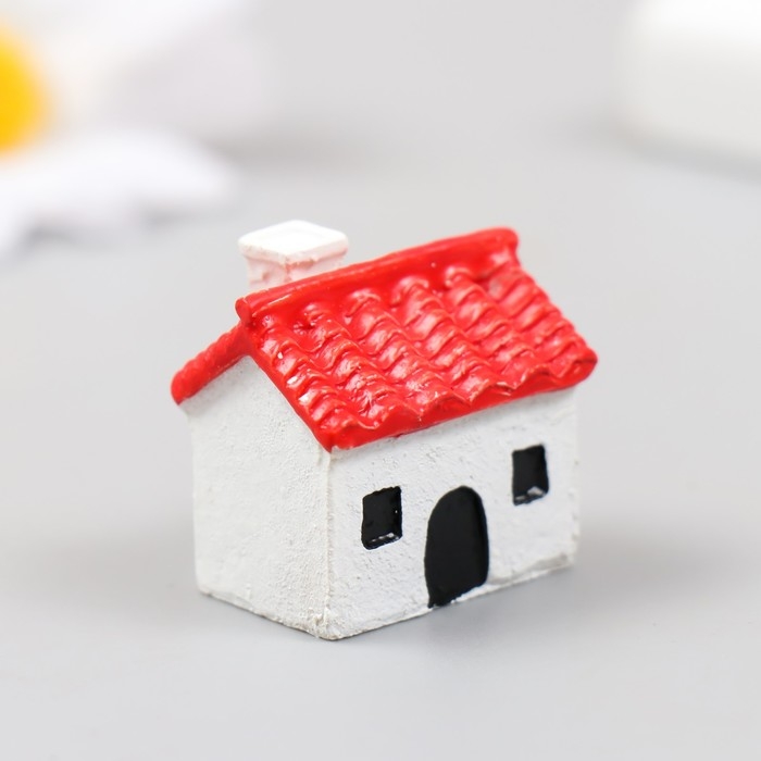 Фигурка для флорариума полистоун  Фигурка для флорариума полистоун "Одноэтажный домик" 2,5х1,8х2,5 см