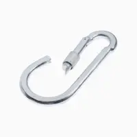 Карабин монтажный с фиксатором ТУНДРА, DIN5299D, 14&times;180 мм, 2 шт.