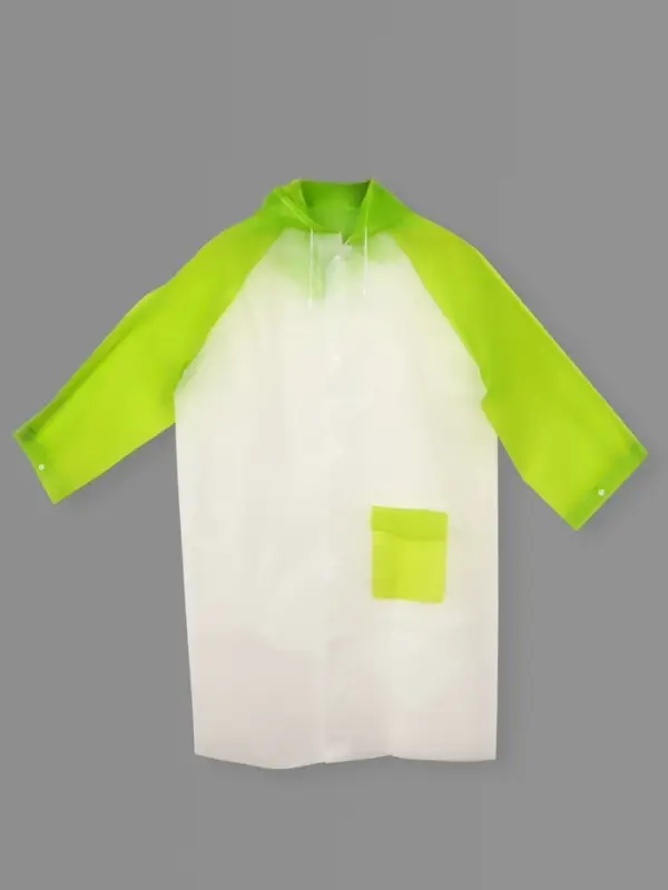 Дождевик детский &laquo;Гуляем под дождём&raquo;, рост 128-140 см, ЭВА 15 г, зелёный