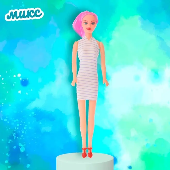 Кукла-модель «Оленька» в вечернем платье, МИКС Кукла-модель «Оленька» в вечернем платье, МИКС