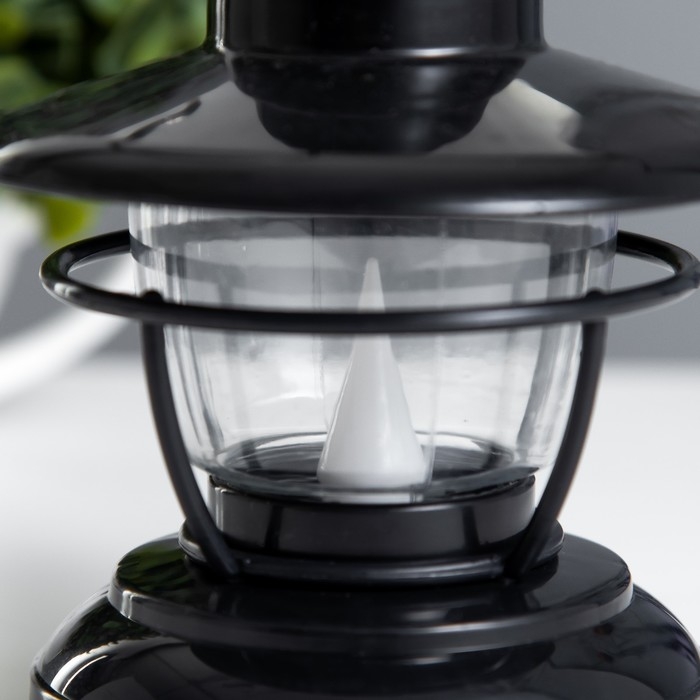 Ночник Ночник "Евлампия" LED 1Вт от батареек 2хААА черный 10х10х12см RISALUX