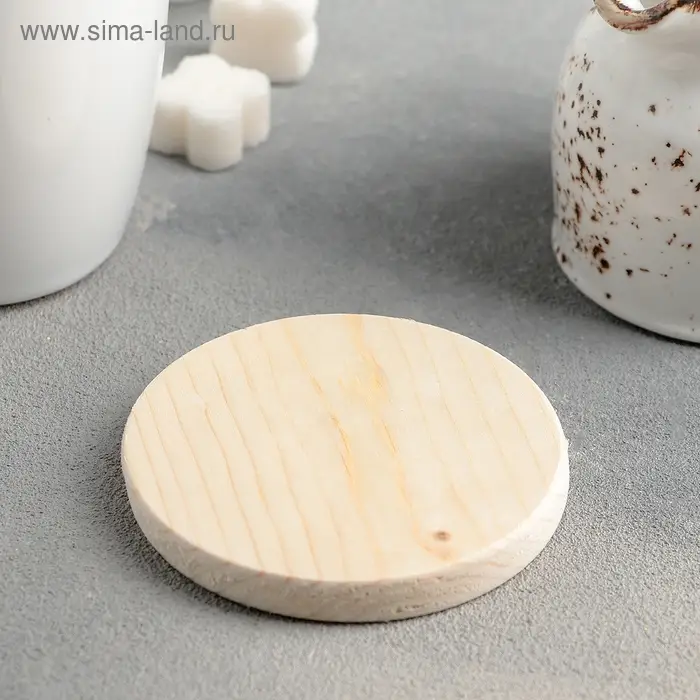 Подставка деревянная под кружку «Чаепитие», 7,5×1 см, сосна Подставка деревянная под кружку «Чаепитие», 7,5×1 см, сосна