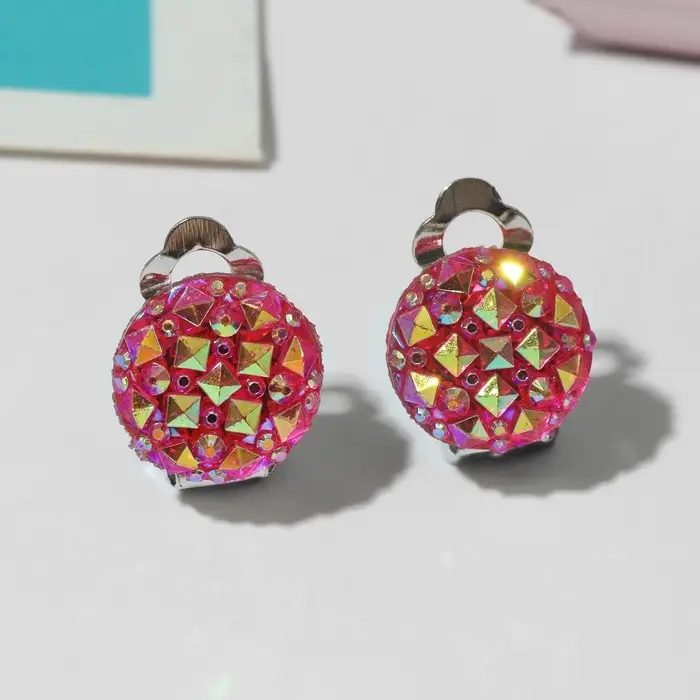 Серьги клипсы детские Выбражулька «Блёстка», миксы Серьги клипсы детские Выбражулька «Блёстка», миксы