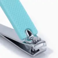 Кусачки книпсер, набор, 2 предмета, в футляре, бирюзовые, серебристые