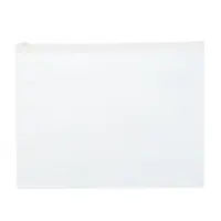 Папка-конверт на ZIP-молнии A5, 150 мкм, Calligrata, прозрачная, белая молния