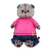 Мягкая игрушка «Басик в джинсах и малиновой футболке», 25 см Мягкая игрушка «Басик в джинсах и малиновой футболке», 25 см