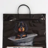 Пакет "Такса, полиэтиленовый, пластиковая ручка 37х35 см 90 мкм Пакет "Такса, полиэтиленовый, пластиковая ручка 37х35 см 90 мкм