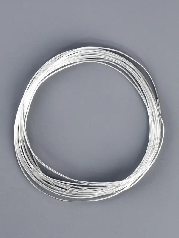Проволока алюминиевая для поделок и декорирования, 5 м, d=1 мм, серебристая
