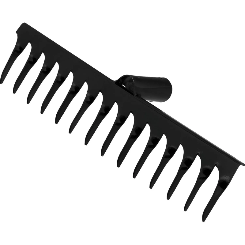 Грабли стальные, 14 витых зубьев, без черенка