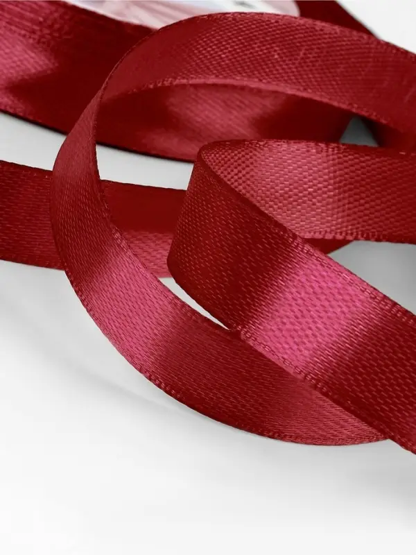 Лента атласная, 12 мм, 23±1 м, бордовая №165 Лента атласная, 12 мм, 23±1 м, бордовая №165