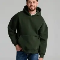 Худи Kulonga Oversize, темно-зеленый хаки, размер M/L