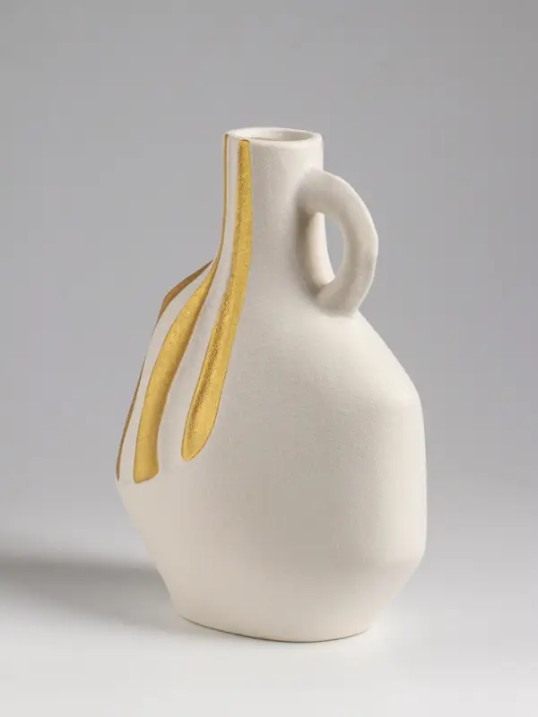 Ваза для цветов &laquo;Оделис&raquo;, 21.5&times;16 см, керамика, белая