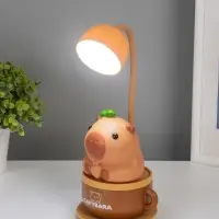 Ночник "Капибара в чашке" 8хLED 3Вт 5V USB АКБ 2 режима 9,5х9,5х28,5 см Ночник "Капибара в чашке" 8хLED 3Вт 5V USB АКБ 2 режима 9,5х9,5х28,5 см