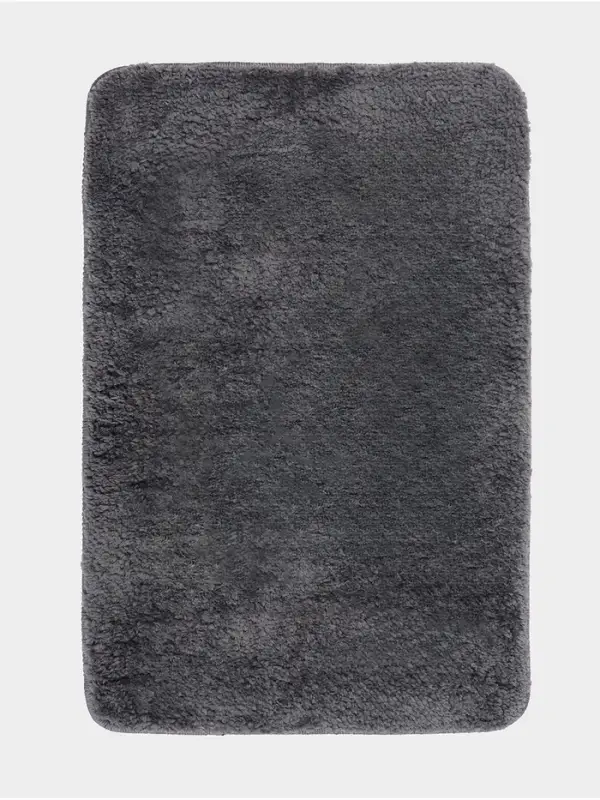 Коврик Savanna, 40&times;60 см, ворс 2 см, микрофибра, тёмно-серый
