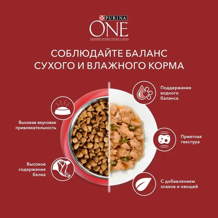 Сухой корм Purina One medium/maxi для взрослых собак, курица/рис, 10 кг Сухой корм Purina One medium/maxi для взрослых собак, курица/рис, 10 кг