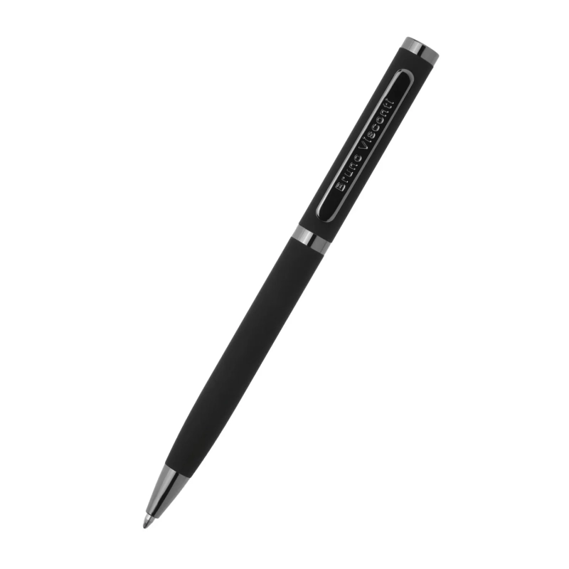 Ручка шариковая BV FIRENZE 1мм син кор черн,тубус прямоуг черный 20-0298/03