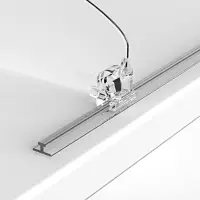 Т-профиль пластиковый для крепления разделителей на полке, 1000&times;10&times;10 мм, прозрачный