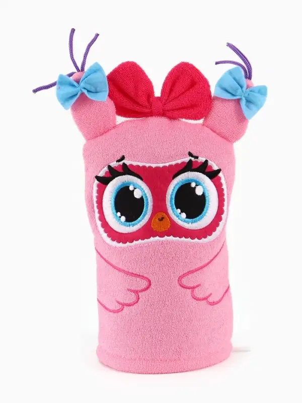Мочалка детская для купания &laquo;Совушка Соня&raquo;, варежка, из махры, ЦЫП-ЦЫП