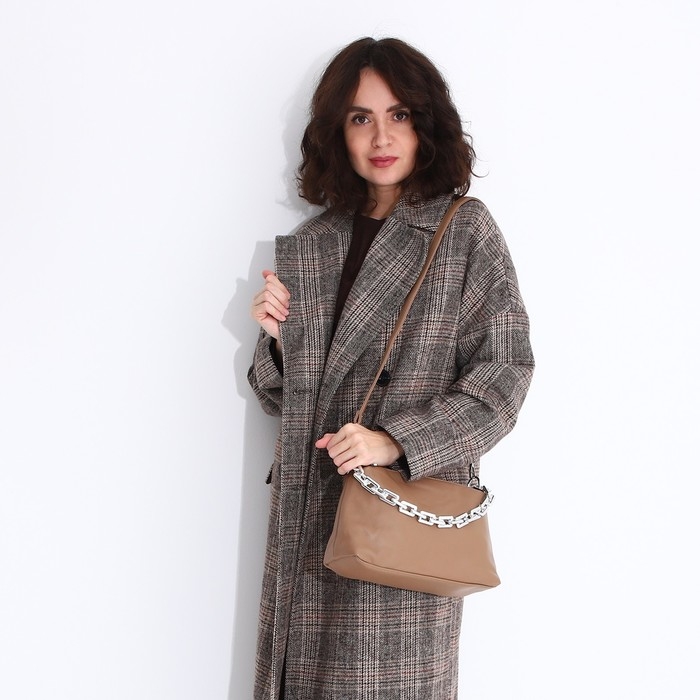 Сумка кросс-боди на молнии, цвет бежевый Сумка кросс-боди на молнии, цвет бежевый