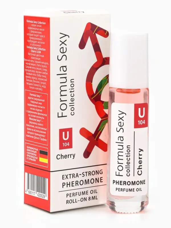 Парфюмерное масло женское с феромонами Formula Sexy Collection Cherry U104, 8 мл (по мотивам Lost Cherry (Tom Ford)