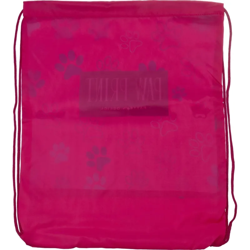 Сумка для сменной обуви цветная, ткань, дизайн СДС-3, ЛАПКИ