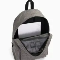 Рюкзак школьный на молнии, с карманом, однотонный, размер 30&times;14&times;41 см, графитовый