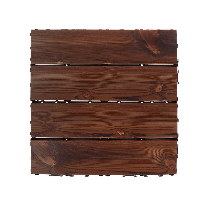 Плитка садовая, тротуарная, набор - 10 шт, дерево, 30 х 30 х 2.5 см Плитка садовая, тротуарная, набор - 10 шт, дерево, 30 х 30 х 2.5 см