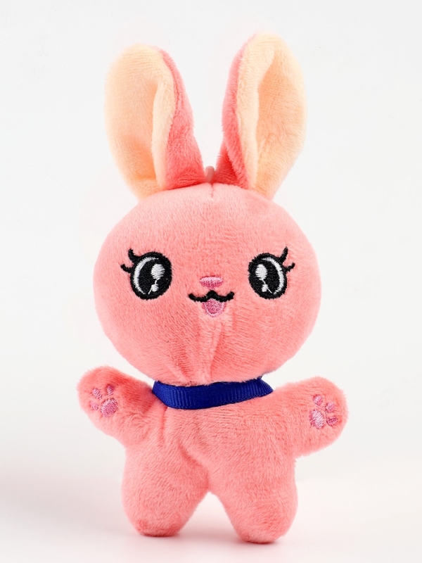 Мягкая игрушка   Мягкая игрушка  "Заяц", цвет розовый, 10х7х5 см