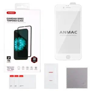 Защитное стекло для iPhone 6 3D ANMAC белое Арт. 1137117