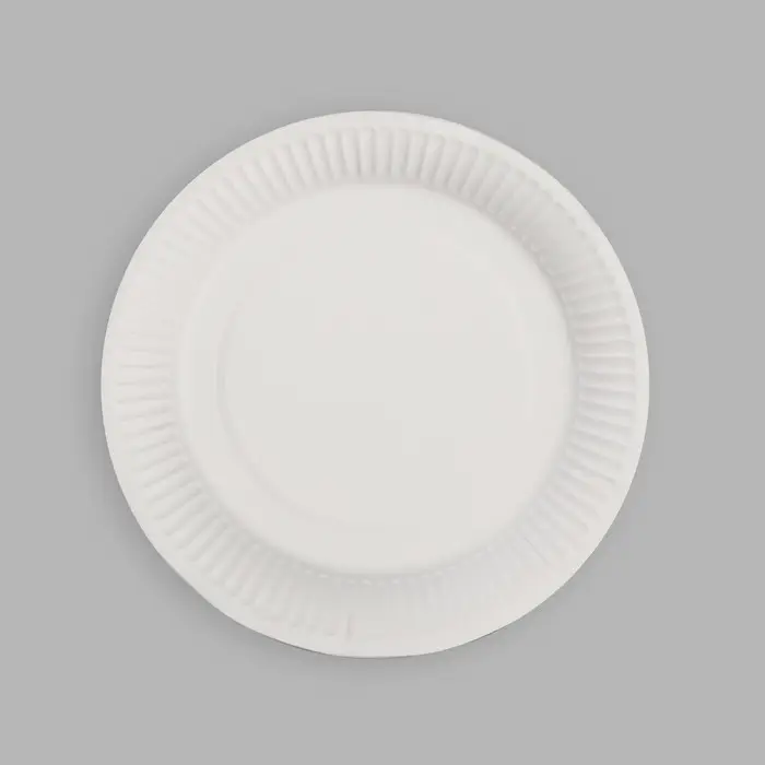 Тарелка одноразовая бумажная "С днём рождения" пёсель, набор 6 шт, 18 см