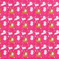 Бумага упаковочная глянцевая «Милая», 70x100 см, Коты аристократы Бумага упаковочная глянцевая «Милая», 70x100 см, Коты аристократы