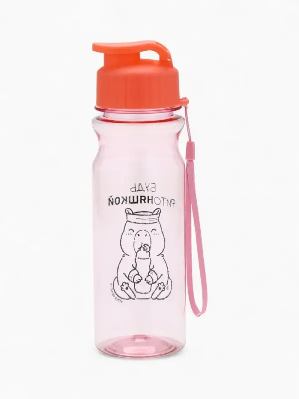 Бутылка для воды пластиковая &laquo;Капибара&raquo;, 500 мл