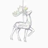 Ёлочная игрушка &laquo;Зимнее волшебство. Гордый олень&raquo;, 13&times;8 см, прозрачный перелив