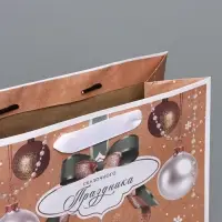 Пакет подарочный новогодний крафтовый «Дарю тебе», ML 23 х 27 х 11.5 см Пакет подарочный новогодний крафтовый «Дарю тебе», ML 23 х 27 х 11.5 см