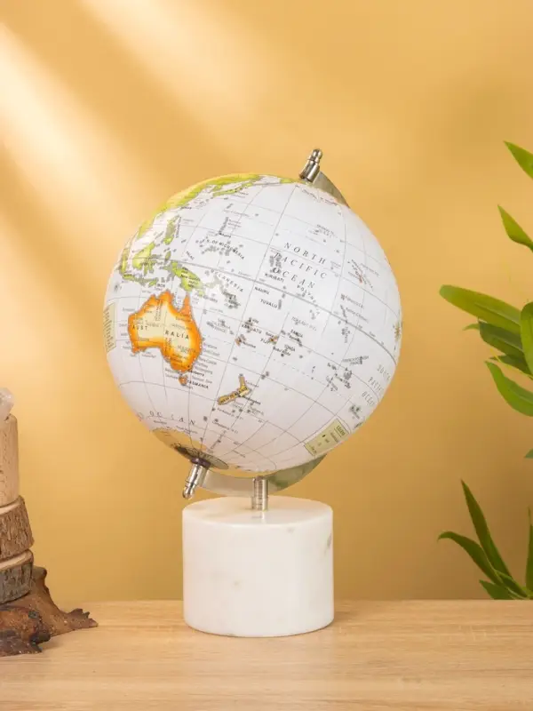 Глобус сувенирный, 23×20×32 см, подставка мрамор