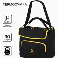 Термосумка &laquo;Арктика&raquo;, 30 л, с люком, 38&times;24&times;38 см, чёрная